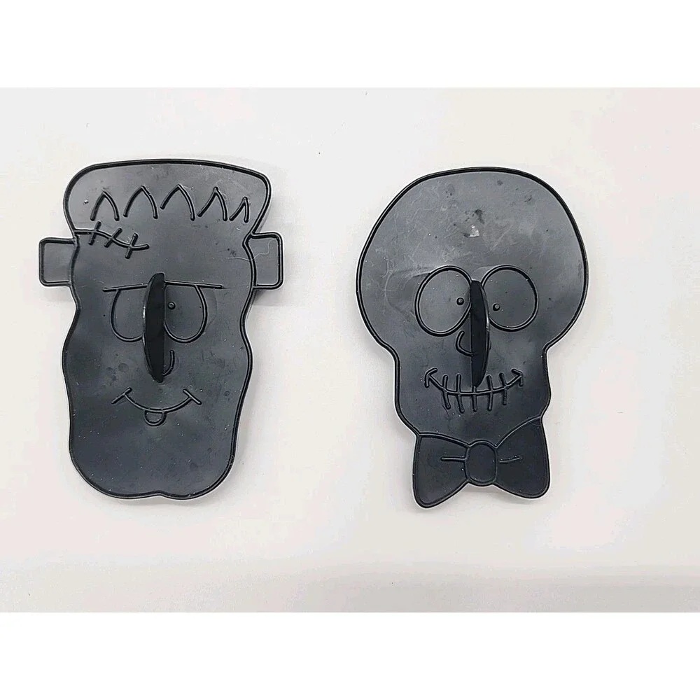 10 Vtg Halloween Cookie Cutters Wilton Plastic WITCH PUMKPIN BOO GHOST SPIDER